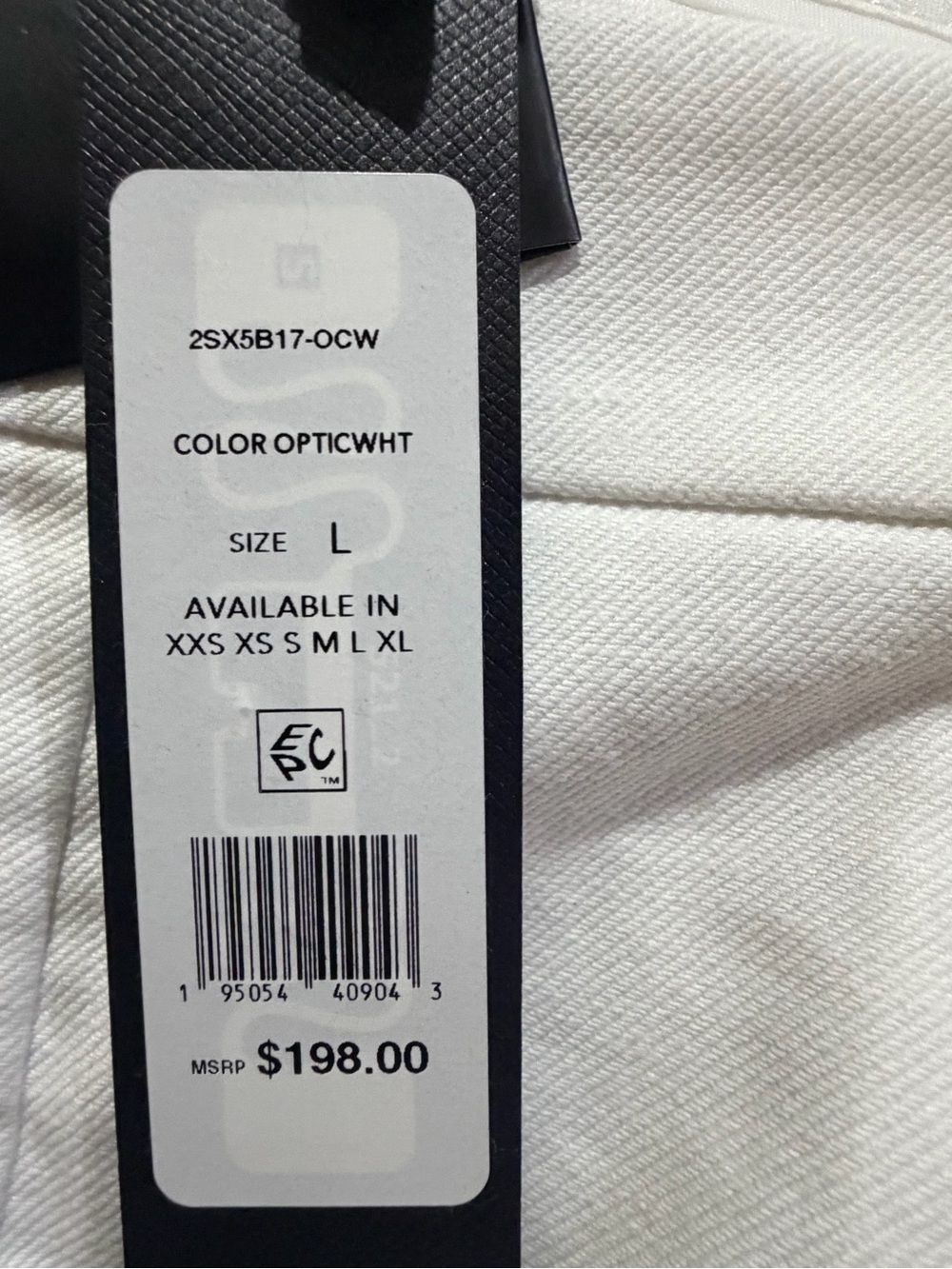 NWT BCBGMAXAZRIA White Sailor Button Cropped Wide Leg Pants Large 34 x 25 - Picture 8 of 9